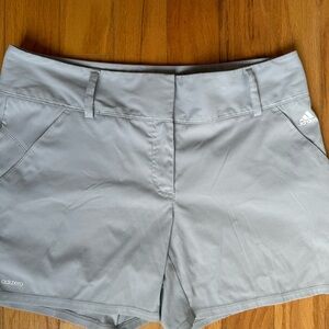 Adidas Gray Athletic Shorts with Relaxed Fit